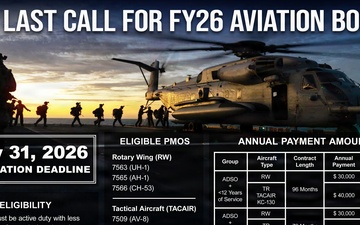 Last Call for FY26 Aviation Bonus