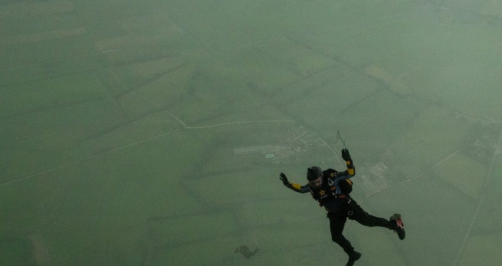 Golden Knights Mark 82nd Anniversary of D-Day at 507th PIR Monument