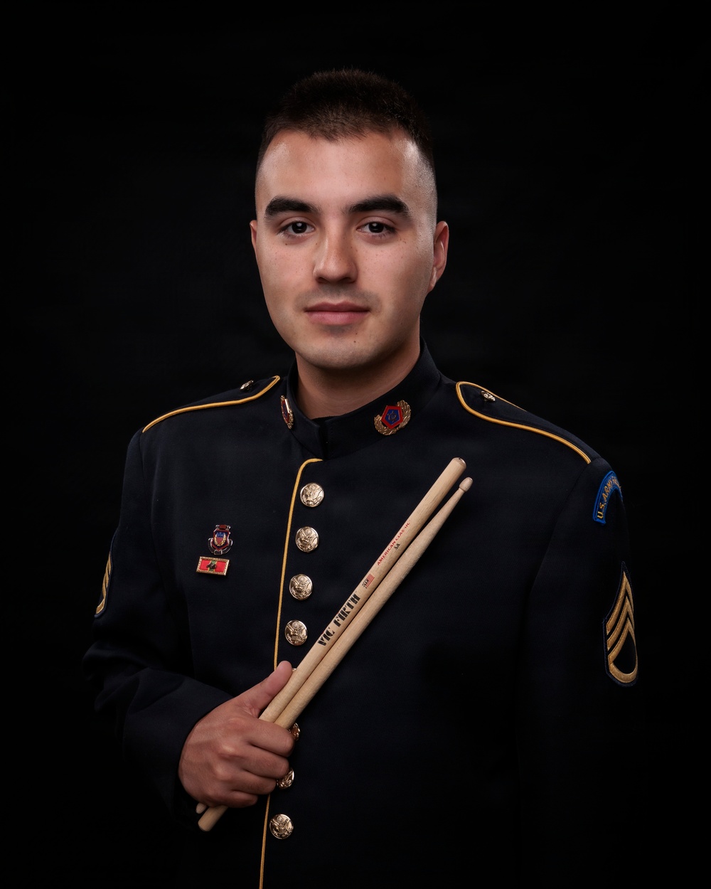 Staff Sgt. Colman Burks - Drums- US Army Field Band Personnel Headshots
