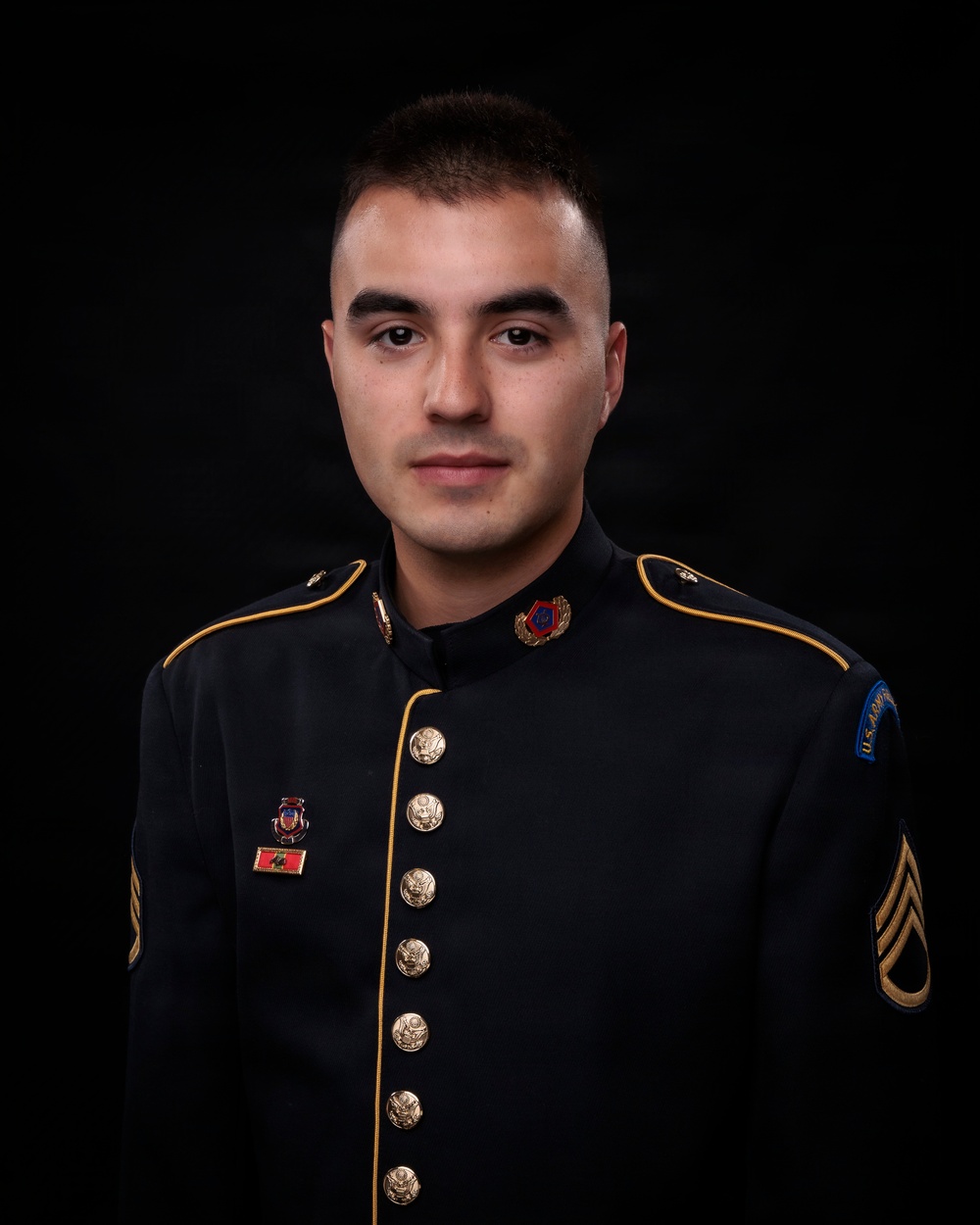 Staff Sgt. Colman Burks - Drums- US Army Field Band Personnel Headshots
