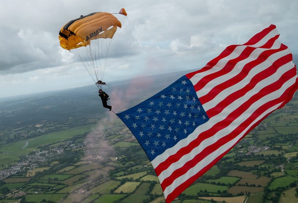 Golden Knights Mark 82nd Anniversary of D-Day at 507th PIR Monument