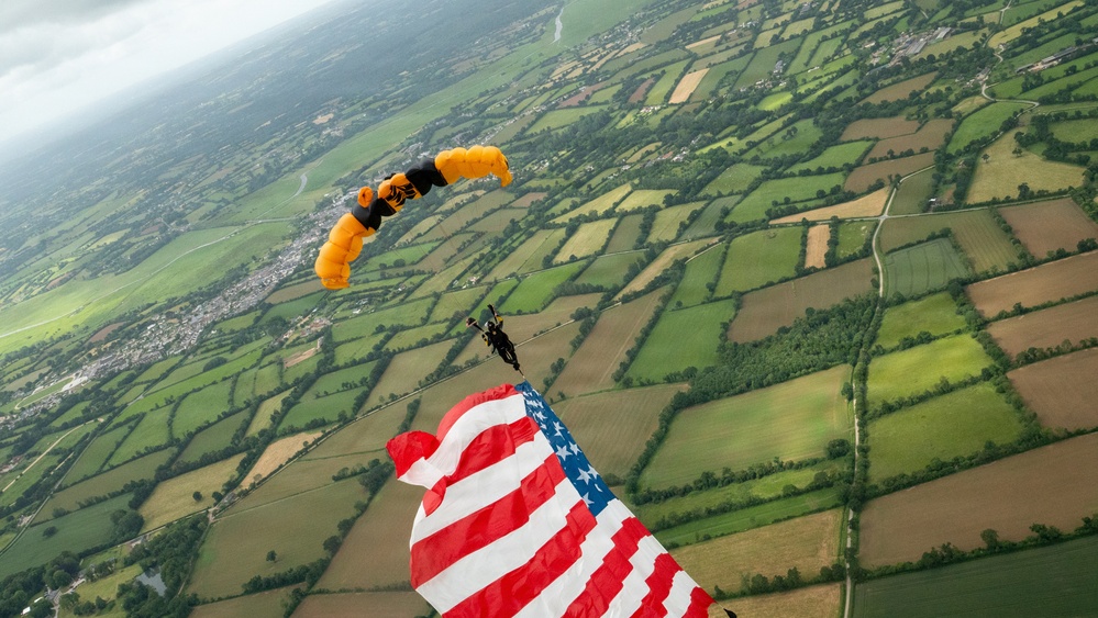 Golden Knights Mark 82nd Anniversary of D-Day at 507th PIR Monument