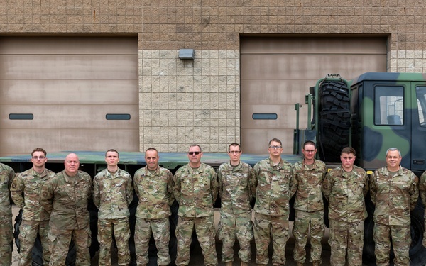 Vehicle Maintenance group photo, 182nd Logistics Readiness Squadron, June 5, 2026