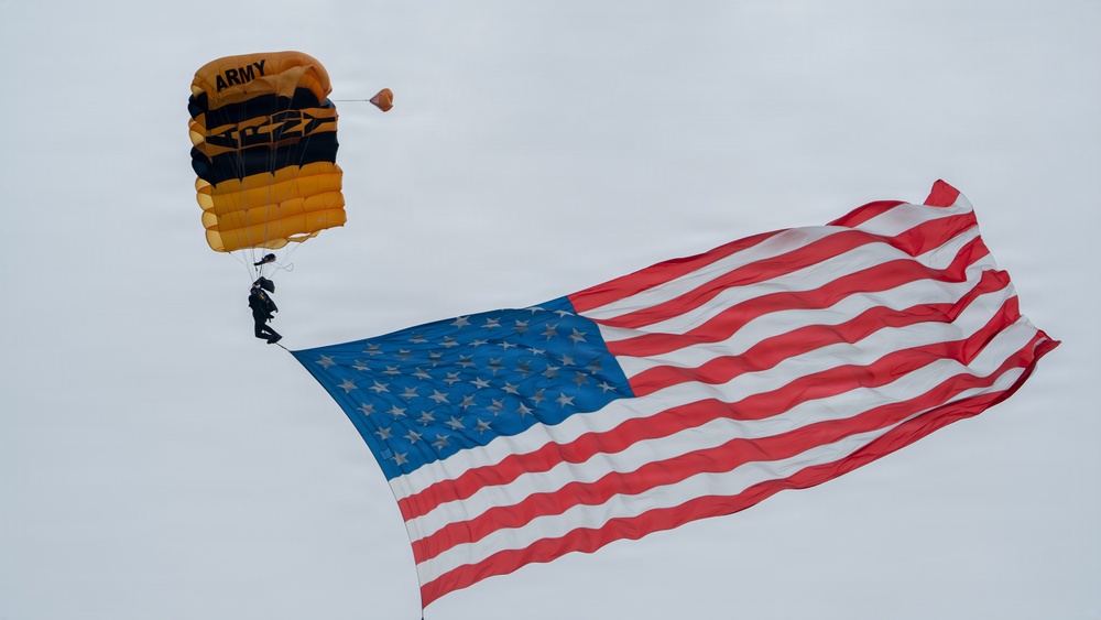 Golden Knights Mark 82nd Anniversary of D-Day at 507th PIR Monument