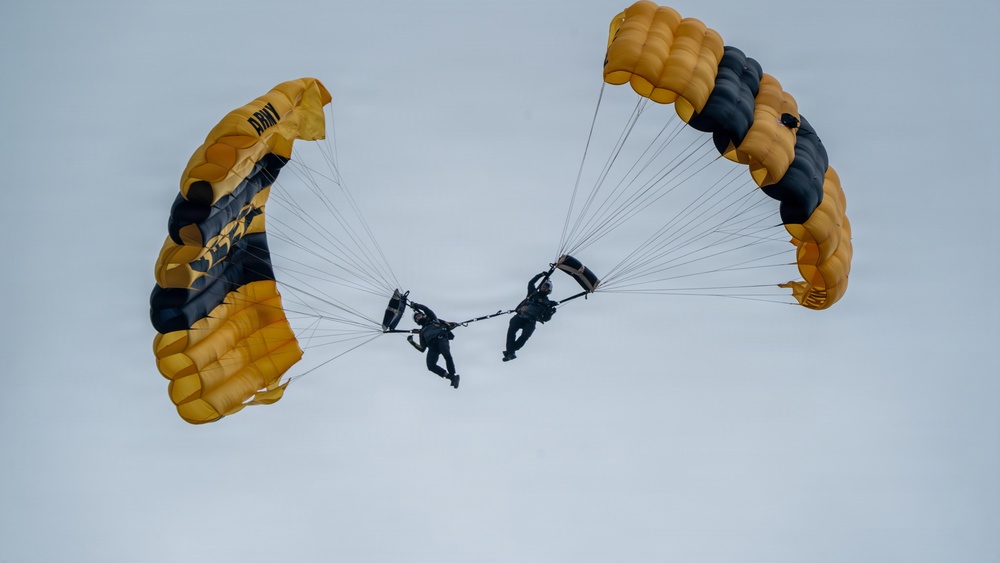 Golden Knights Mark 82nd Anniversary of D-Day at 507th PIR Monument