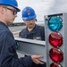 JFK Sailors Assemble Manually Operated Visual Landing Aid System (MOVLAS)