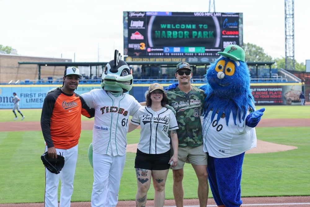 JFK at Norfolk Tides Game