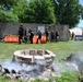Philadelphia Police Medical Team Prepares Casualty for Evacuation at JB MDL