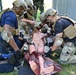 Philadelphia Police Medical Team Prepares Casualty for Evacuation at JB MDL