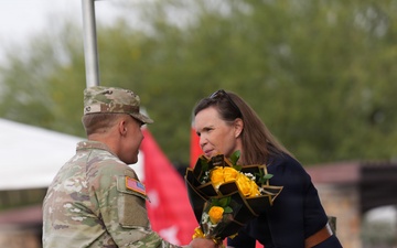 Col. George Morris’ wife receives yellow flowers