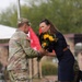 Col. George Morris’ wife receives yellow flowers