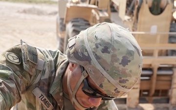 U.S. Army Soldiers Conduct Operations in the Middle East