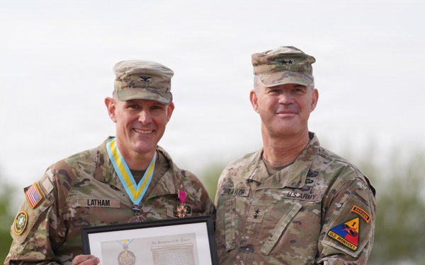 Col. Adam Latham honored with the Order of Saint Maurice