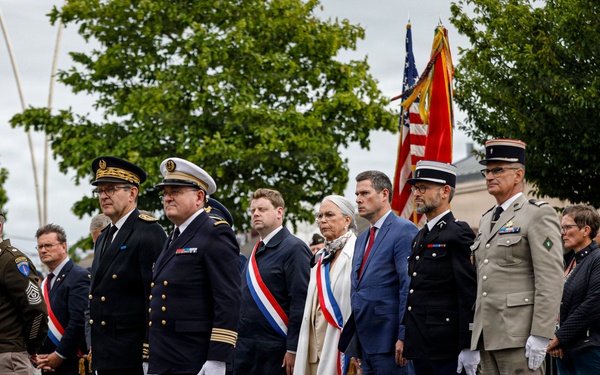 Paratroopers, Rangers commemorate Signal Monument, Normandy 82