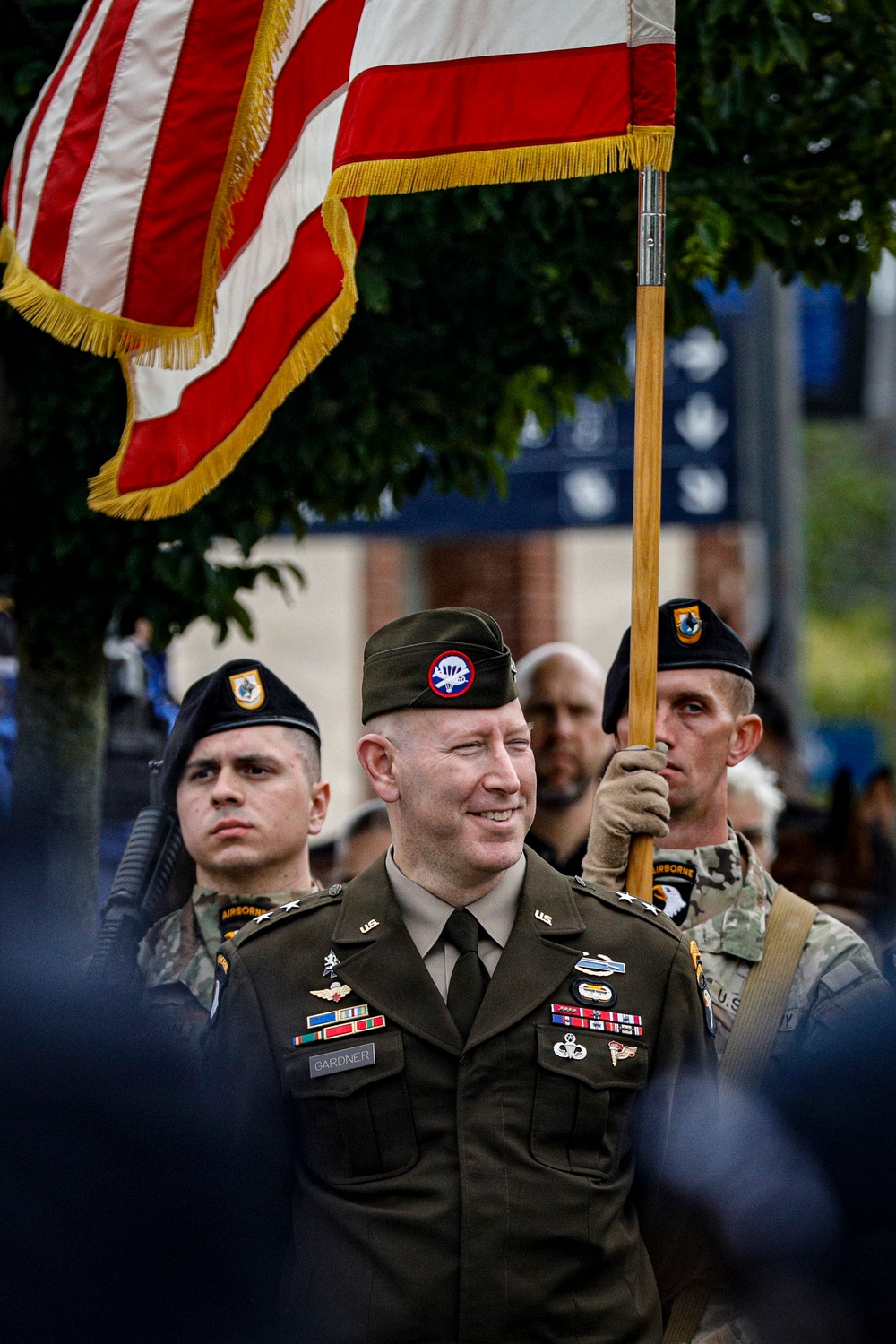 Paratroopers, Rangers commemorate Signal Monument, Normandy 82