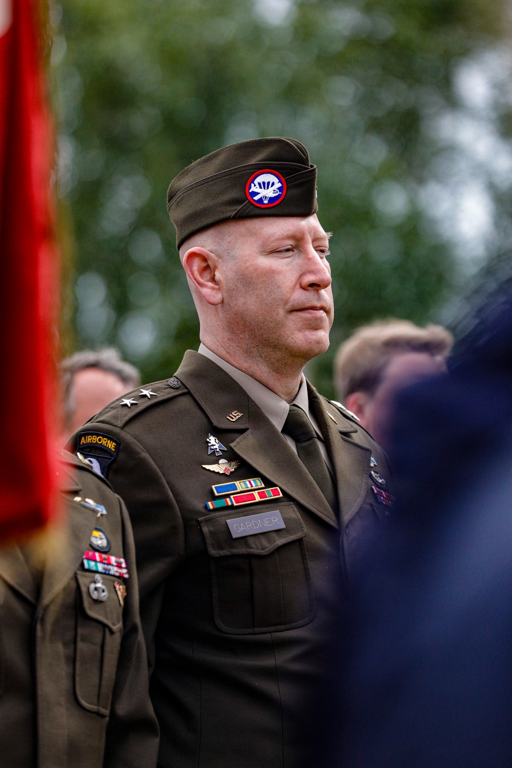 Paratroopers, Rangers commemorate Signal Monument, Normandy 82