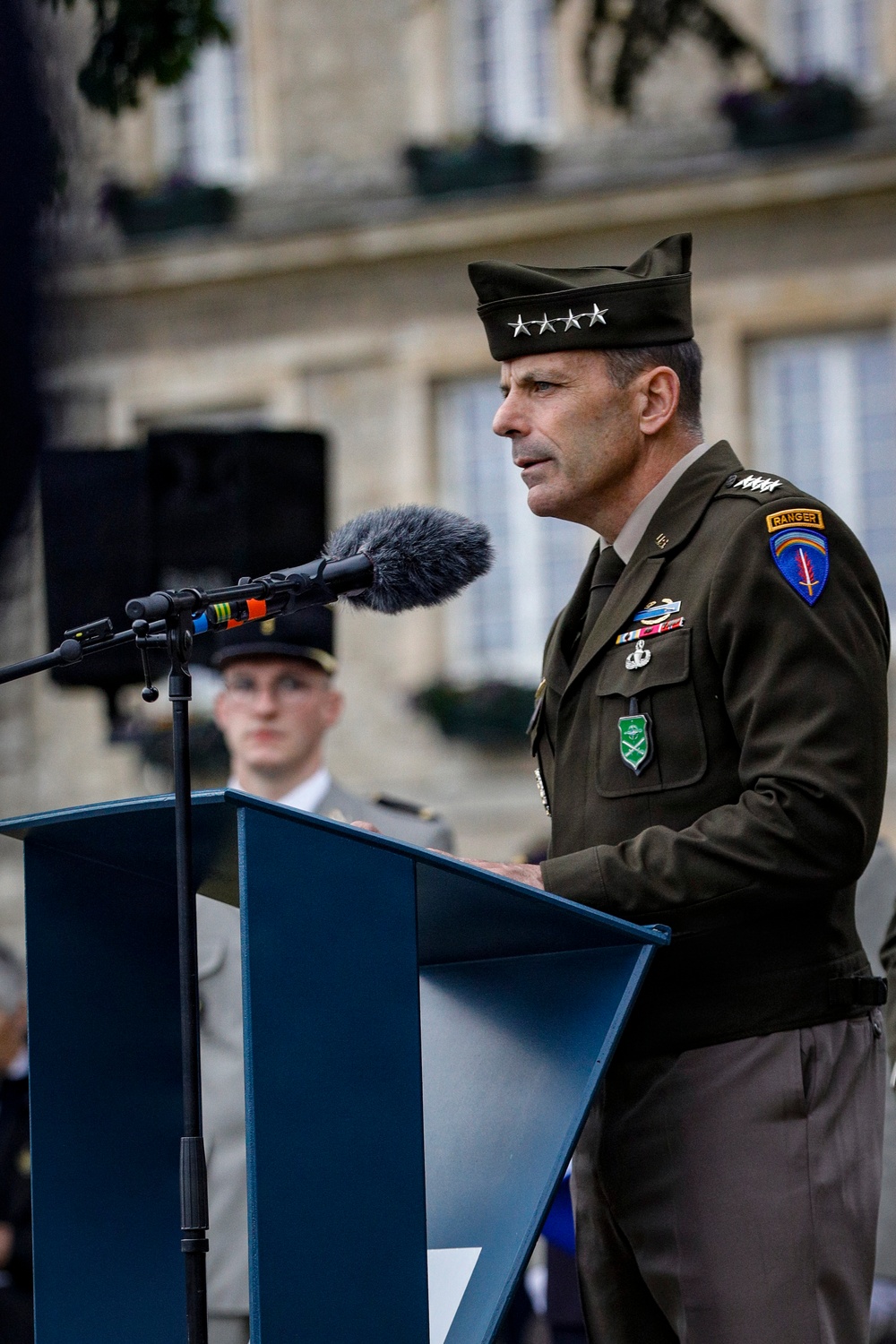 Paratroopers, Rangers commemorate Signal Monument, Normandy 82