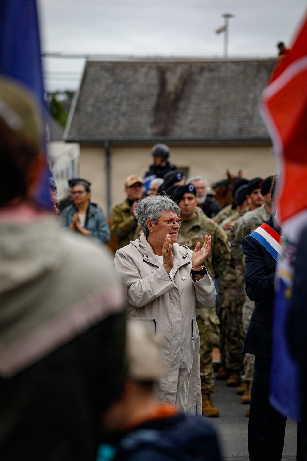 Paratroopers, Rangers commemorate Signal Monument, Normandy 82