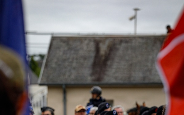 Paratroopers, Rangers commemorate Signal Monument, Normandy 82