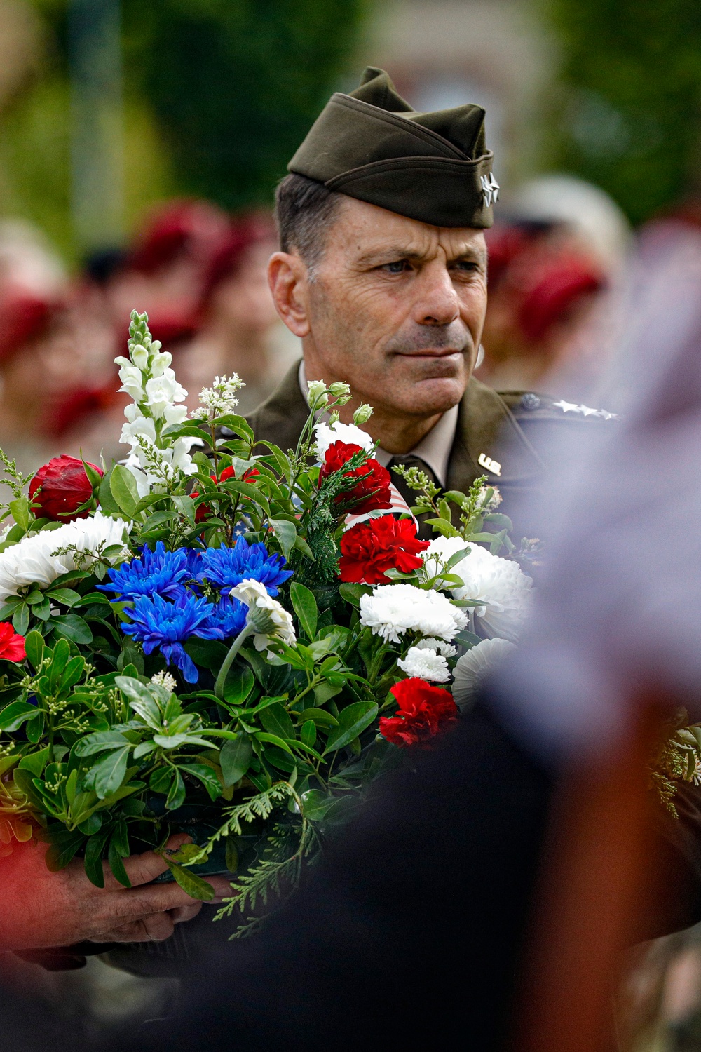 Paratroopers, Rangers commemorate Signal Monument, Normandy 82