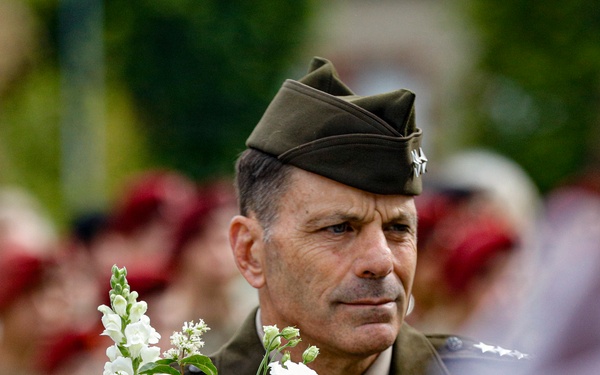 Paratroopers, Rangers commemorate Signal Monument, Normandy 82