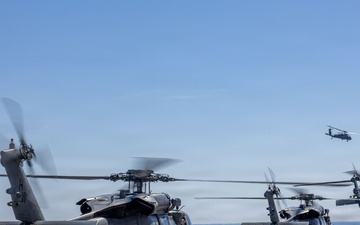 USS Iwo Jima HSC-26 Fly Over