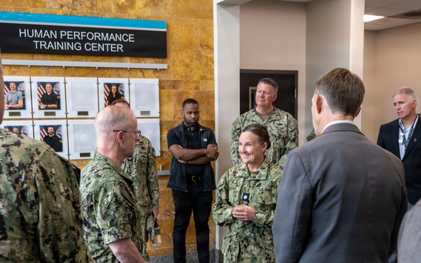 CNO and MCPON tour Naval Special Warfare Commands