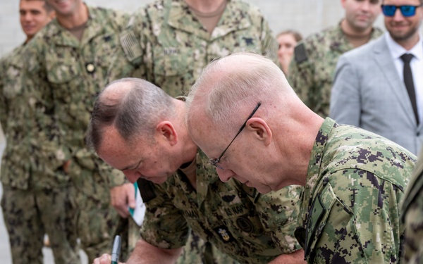 CNO and MCPON tour Naval Special Warfare Commands