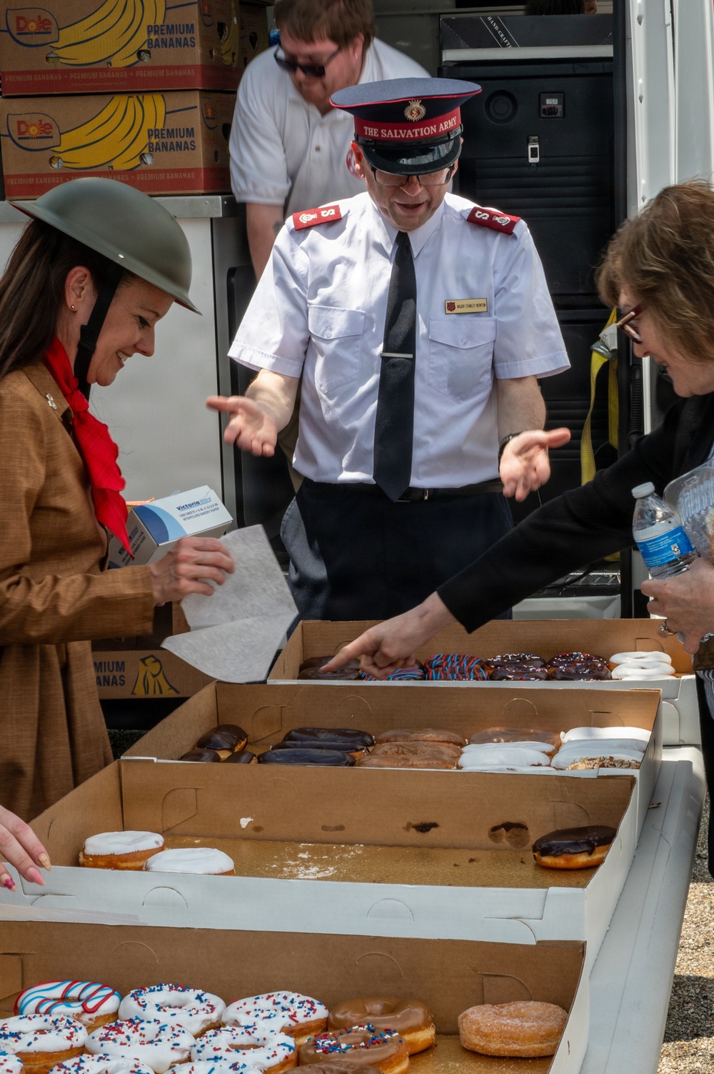 Salvation Army delivers the donuts