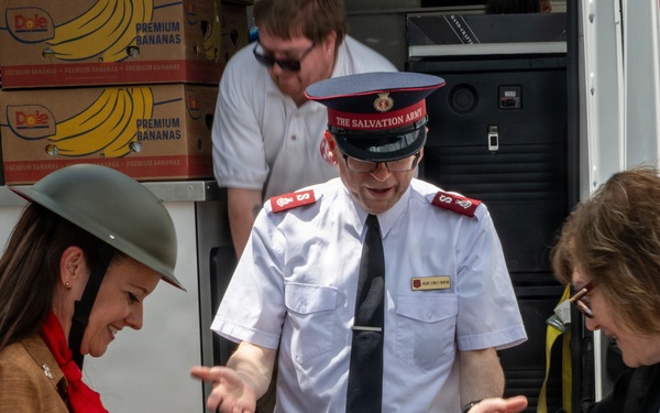 Salvation Army delivers the donuts