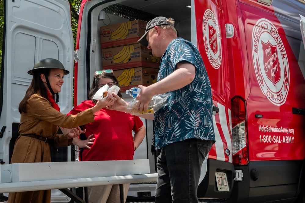 Salvation Army delivers the donuts