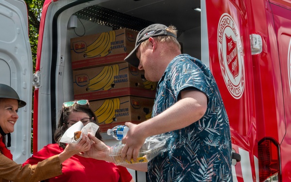 Salvation Army delivers the donuts