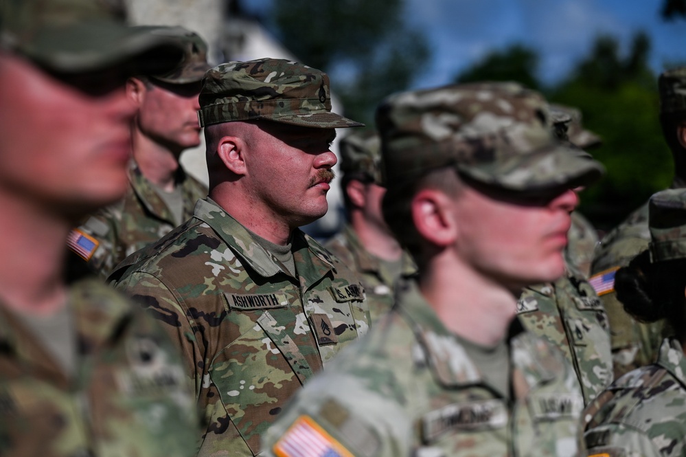 29th ID Soldiers support remembrance ceremony in Gourbesville