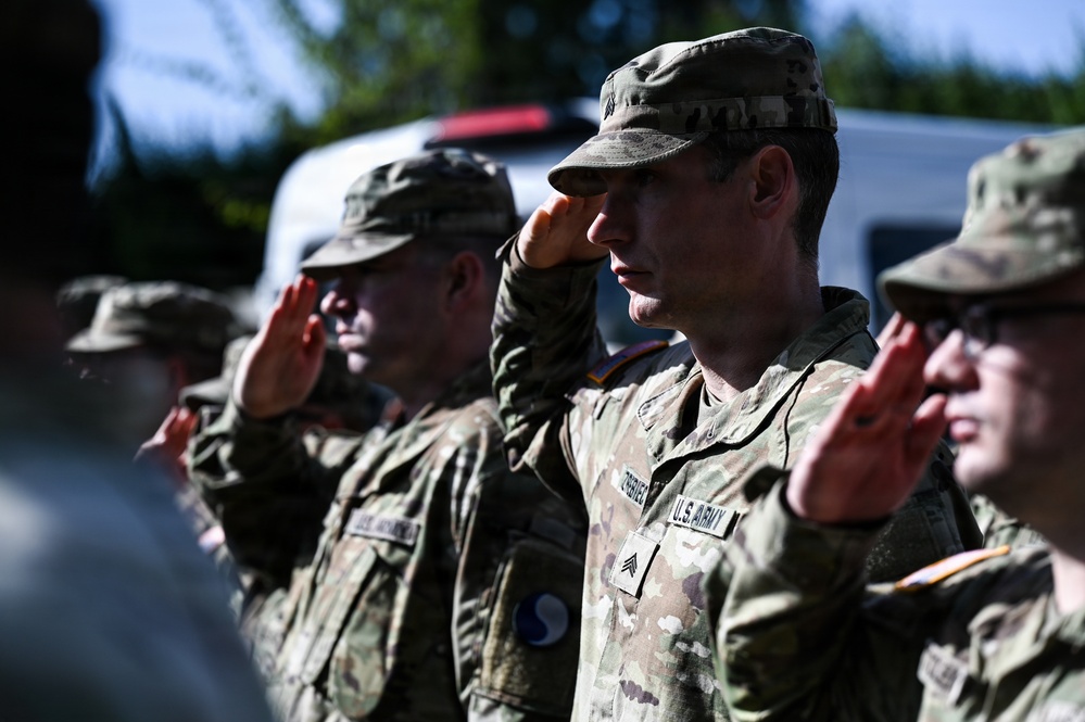 29th ID Soldiers support remembrance ceremony in Gourbesville