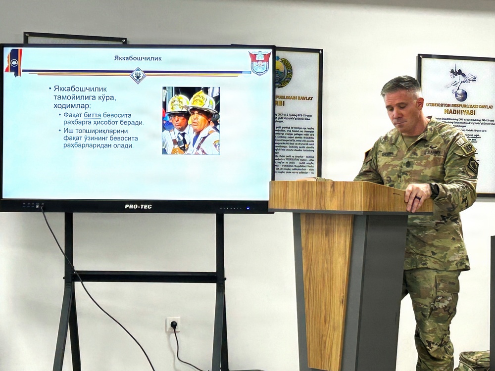Mississippi National Guard Soldiers Share Disaster Response Experience with Uzbekistan Partners