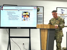 Mississippi National Guard Soldiers Share Disaster Response Experience with Uzbekistan Partners