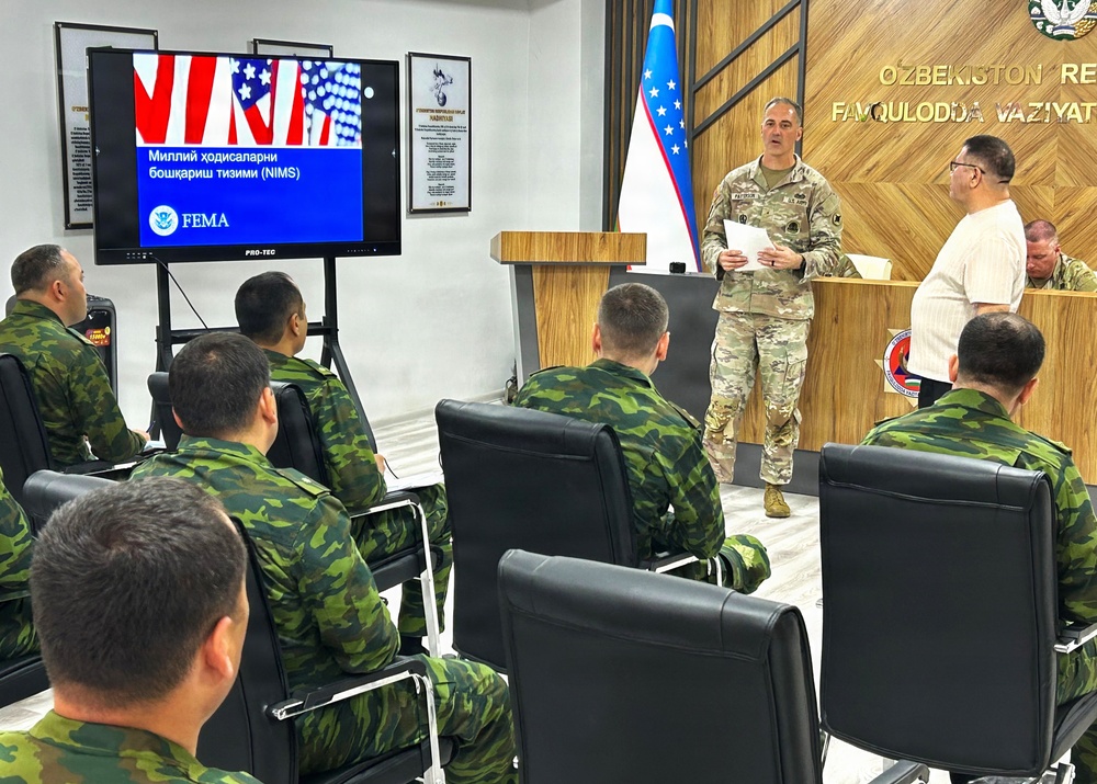 Mississippi National Guard Soldiers Share Disaster Response Experience with Uzbekistan Partners