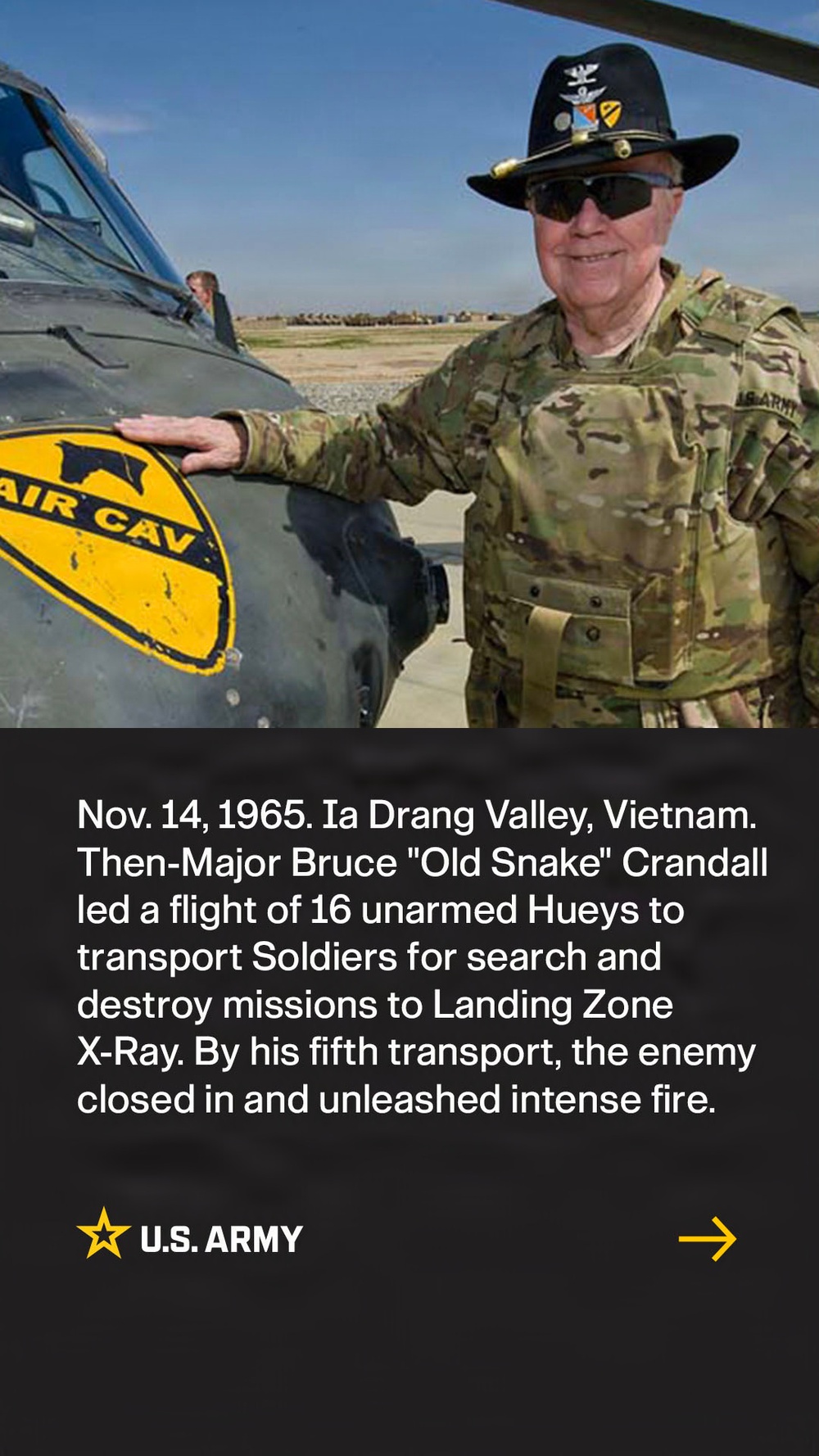 Social 9x16 Graphics: Honoring Bruce Crandall  [3 of 8]