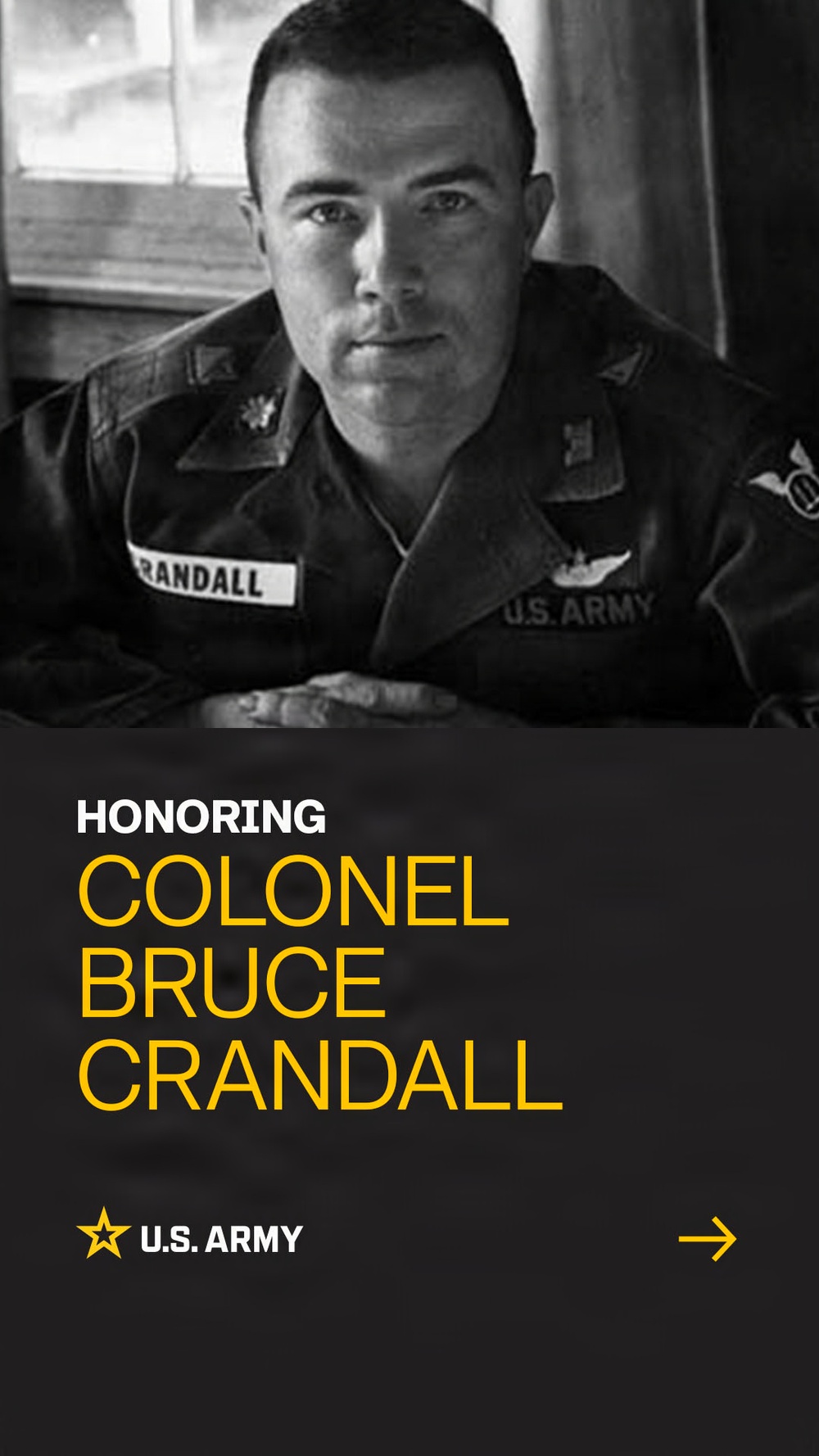 Social 9x16 Graphics: Honoring Bruce Crandall  [1 of 8]