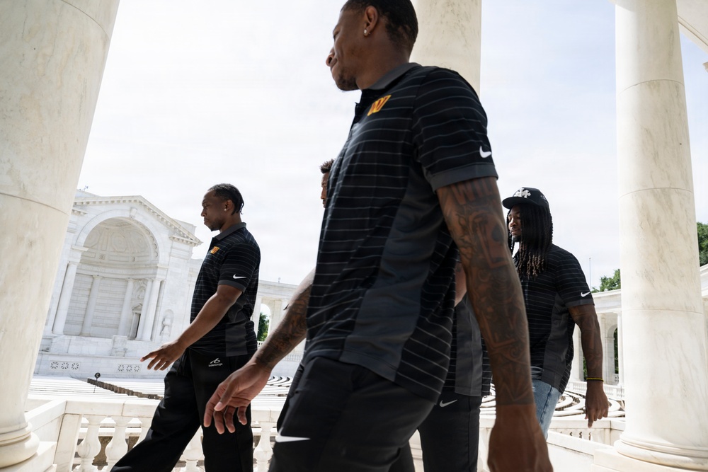 The Washington Commanders' Rookie Class Visits ANC