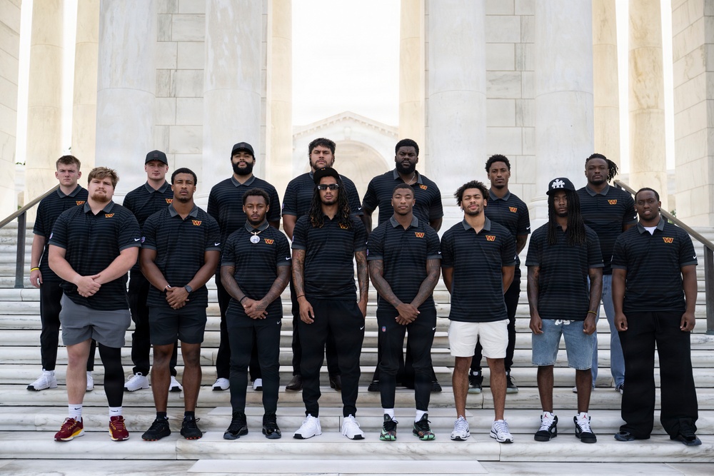 The Washington Commanders' Rookie Class Visits ANC
