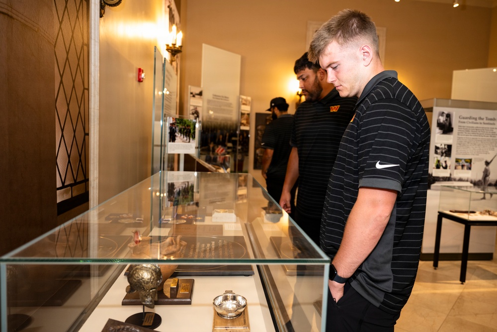 The Washington Commanders' Rookie Class Visits ANC