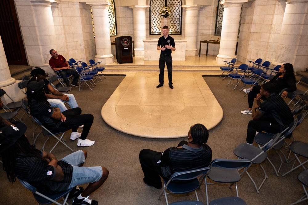 The Washington Commanders' Rookie Class Visits ANC