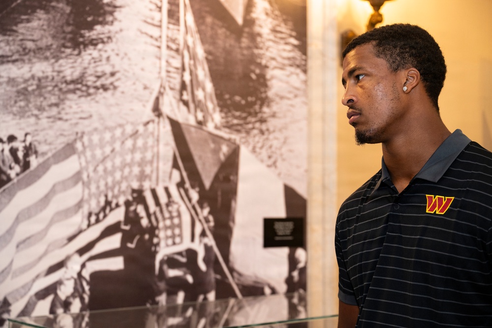 The Washington Commanders' Rookie Class Visits ANC