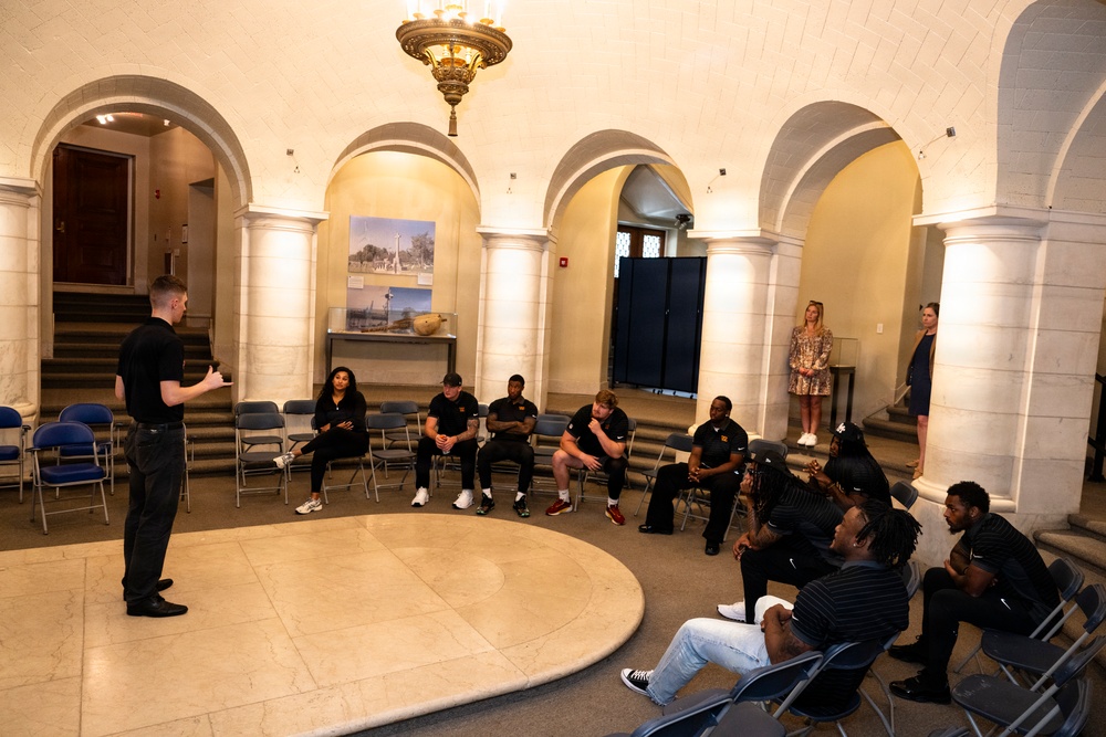 The Washington Commanders' Rookie Class Visits ANC