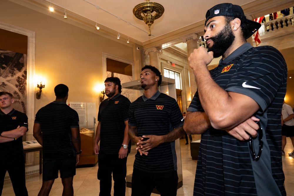 The Washington Commanders' Rookie Class Visits ANC