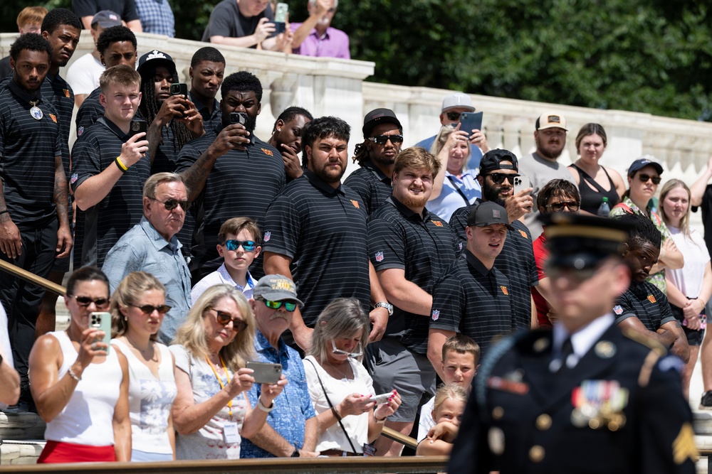 The Washington Commanders' Rookie Class Visits ANC