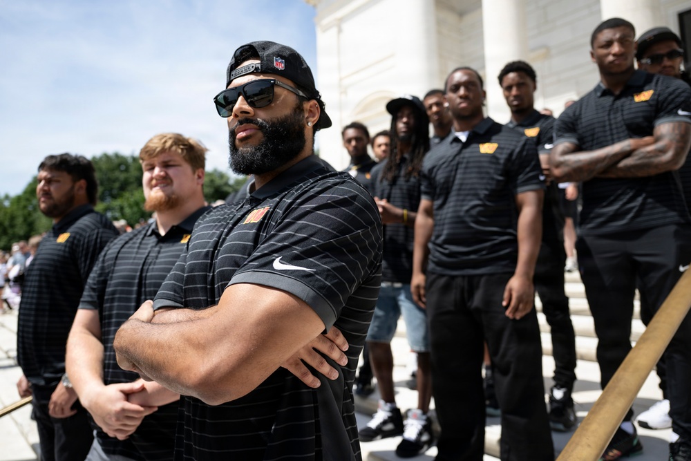 The Washington Commanders' Rookie Class Visits ANC