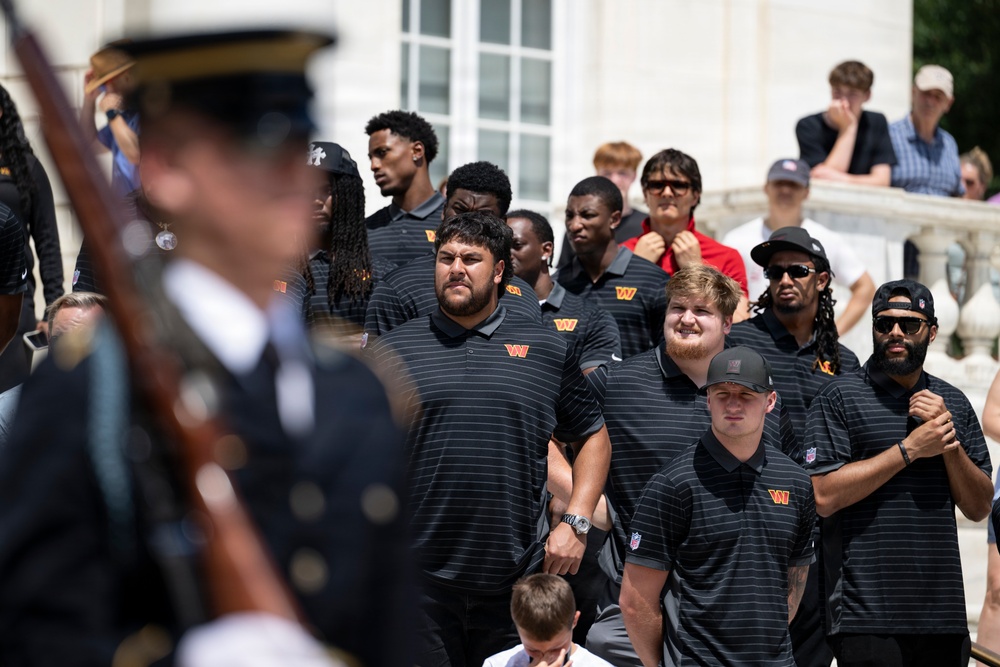 The Washington Commanders' Rookie Class Visits ANC