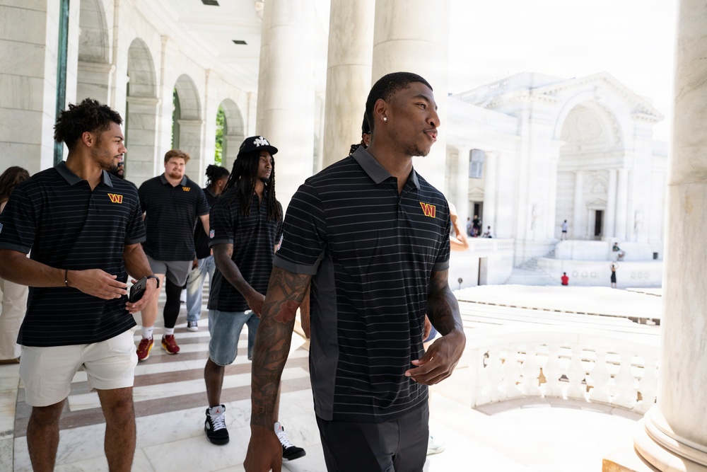 The Washington Commanders' Rookie Class Visits ANC